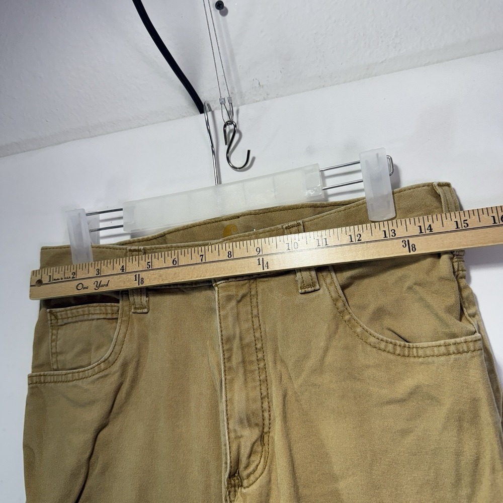 Carhartt Men's Work Pants Relaxed Fit Khaki Tan 30x34 Workwear Camel Color - Picture 3 of 8